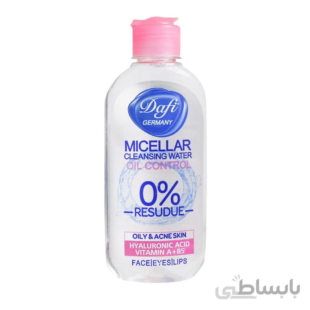 محلول پاک کننده دافی مدل میسلار واتر پوست مناسب چرب دافی حجم 200 میلی لیتر