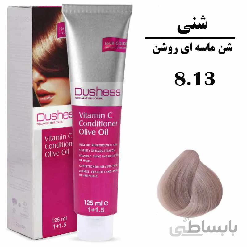 رنگ موی شنی ماسه ای روشن سری شنی شماره 8.13 DUSHESS