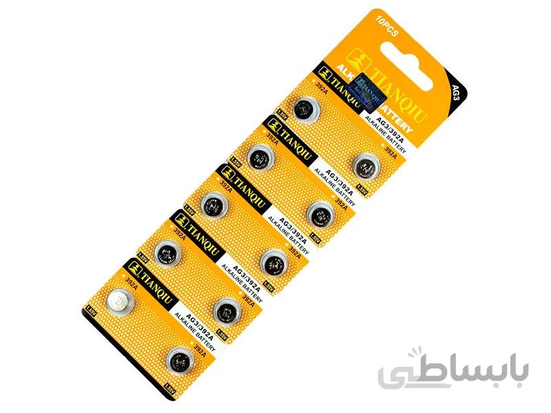 باتری سکه ای کد LR41 بسته 2 عددی