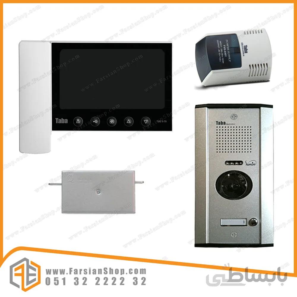 پکیج کامل آیفون تصویری تابا مدل 5-70 با پنل 1820 ثمین