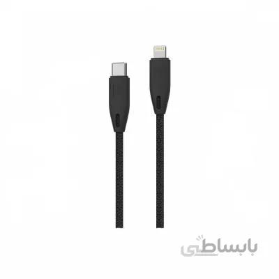کابل تبدیل USB-C به Lightning پاورولوجی مدل Braided طول 2 متر ا Powerology Braided USB-C To Lightning Cable PCAB002-BK 2m