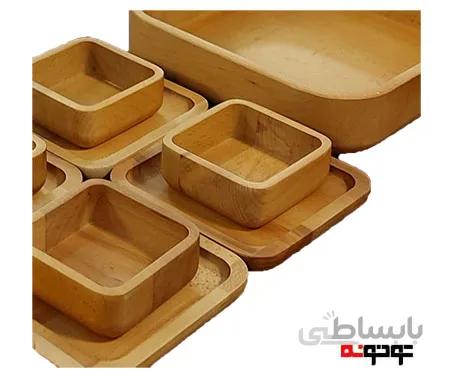 سرویس پذیرایی مربع ۱۳ پارچه اوک