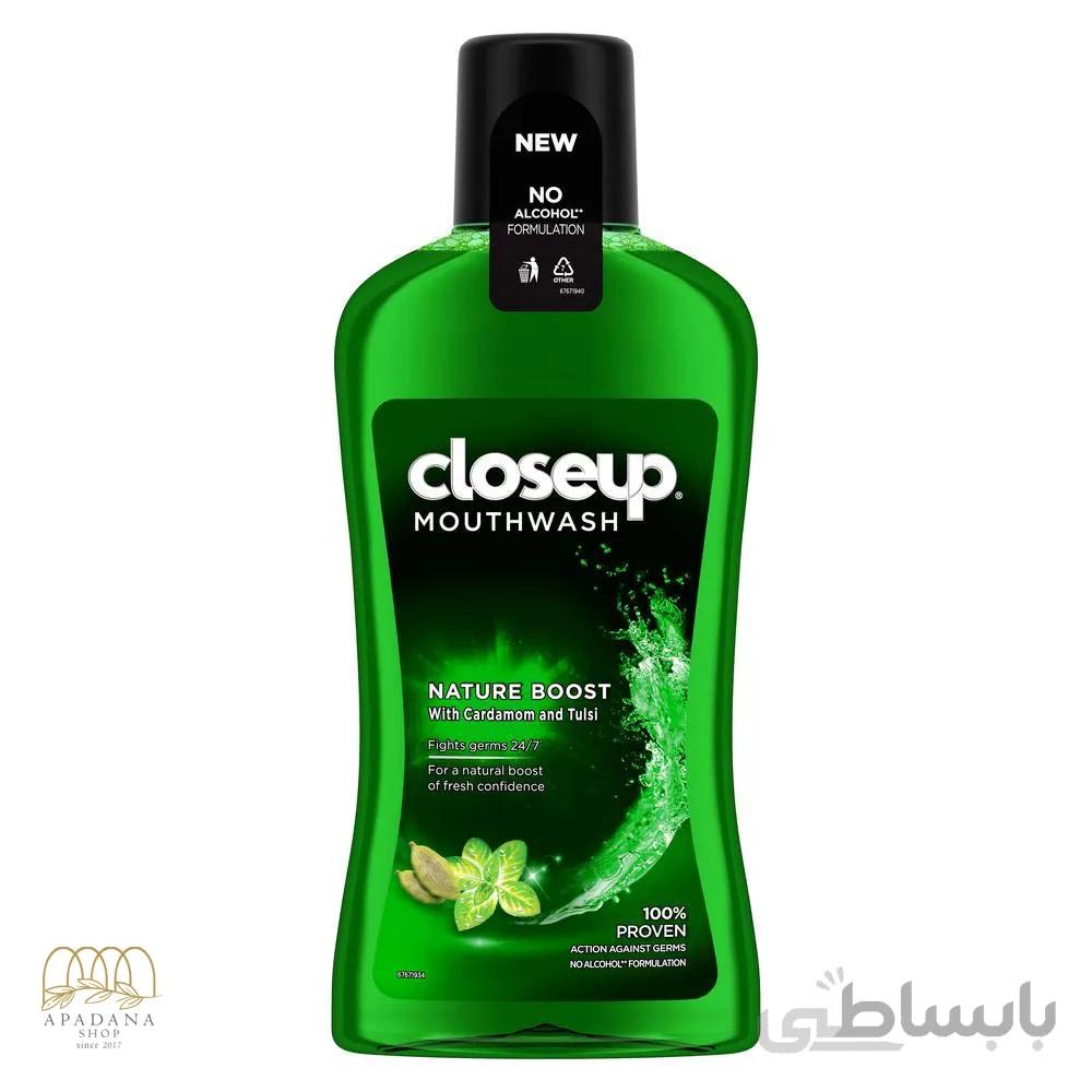 دهانشویه کلوزآپ مدل Nature Boost حجم 300 میل