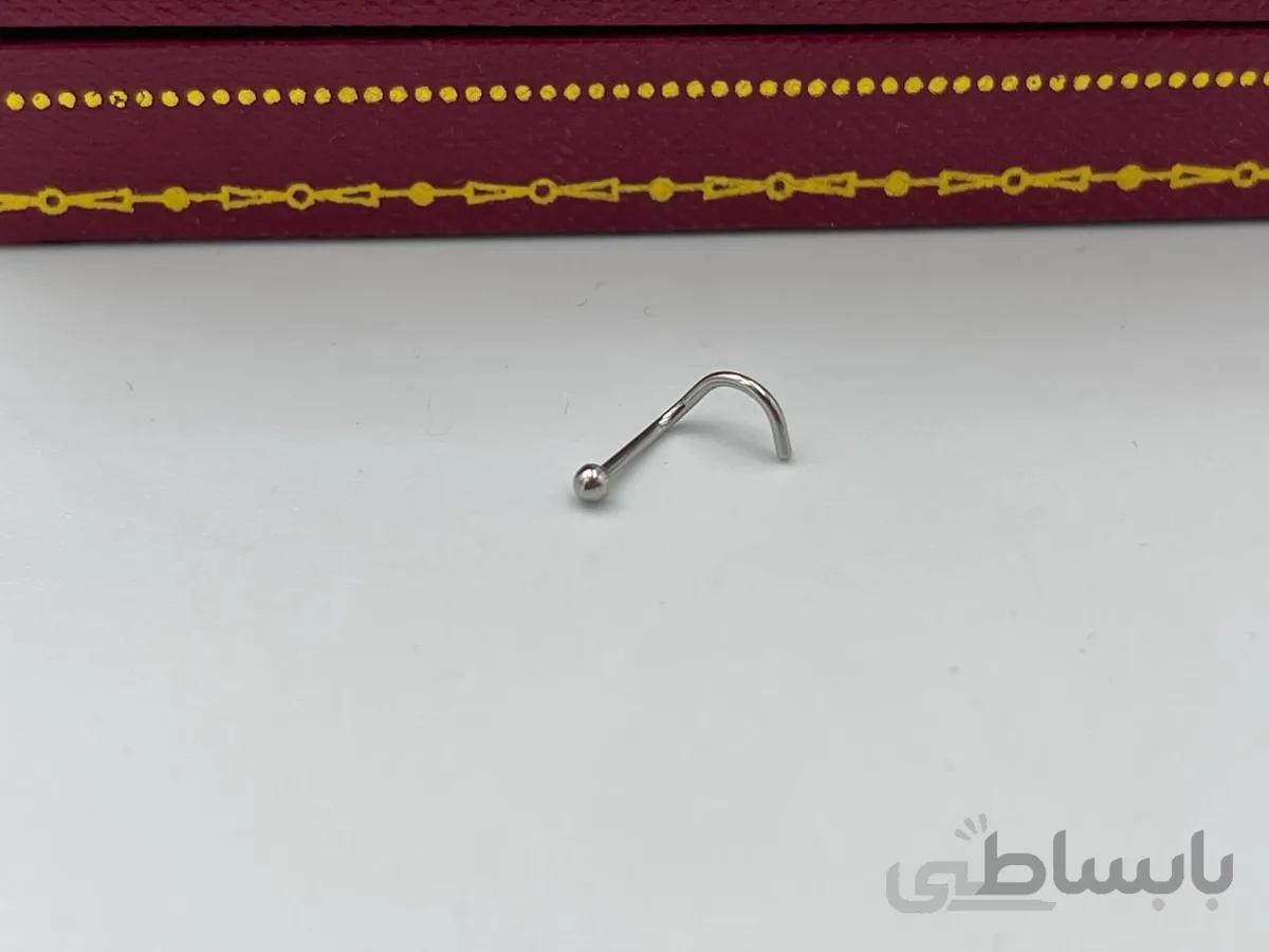 پیرسینگ بینی نقره ای
