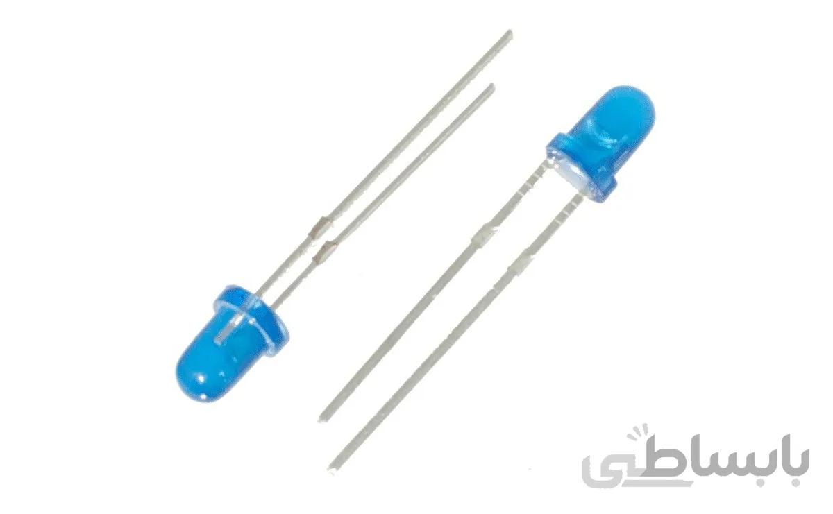 LED ابی مات 3mm بسته 20 تایی