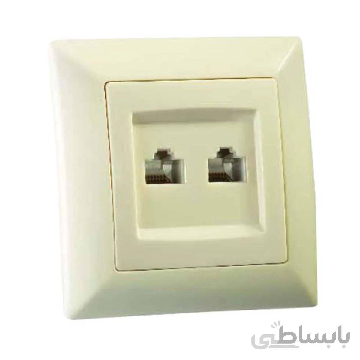 سوکت CAT3+CAT3 فضل الکتریک مدل الیزه سری زیرین و رویه