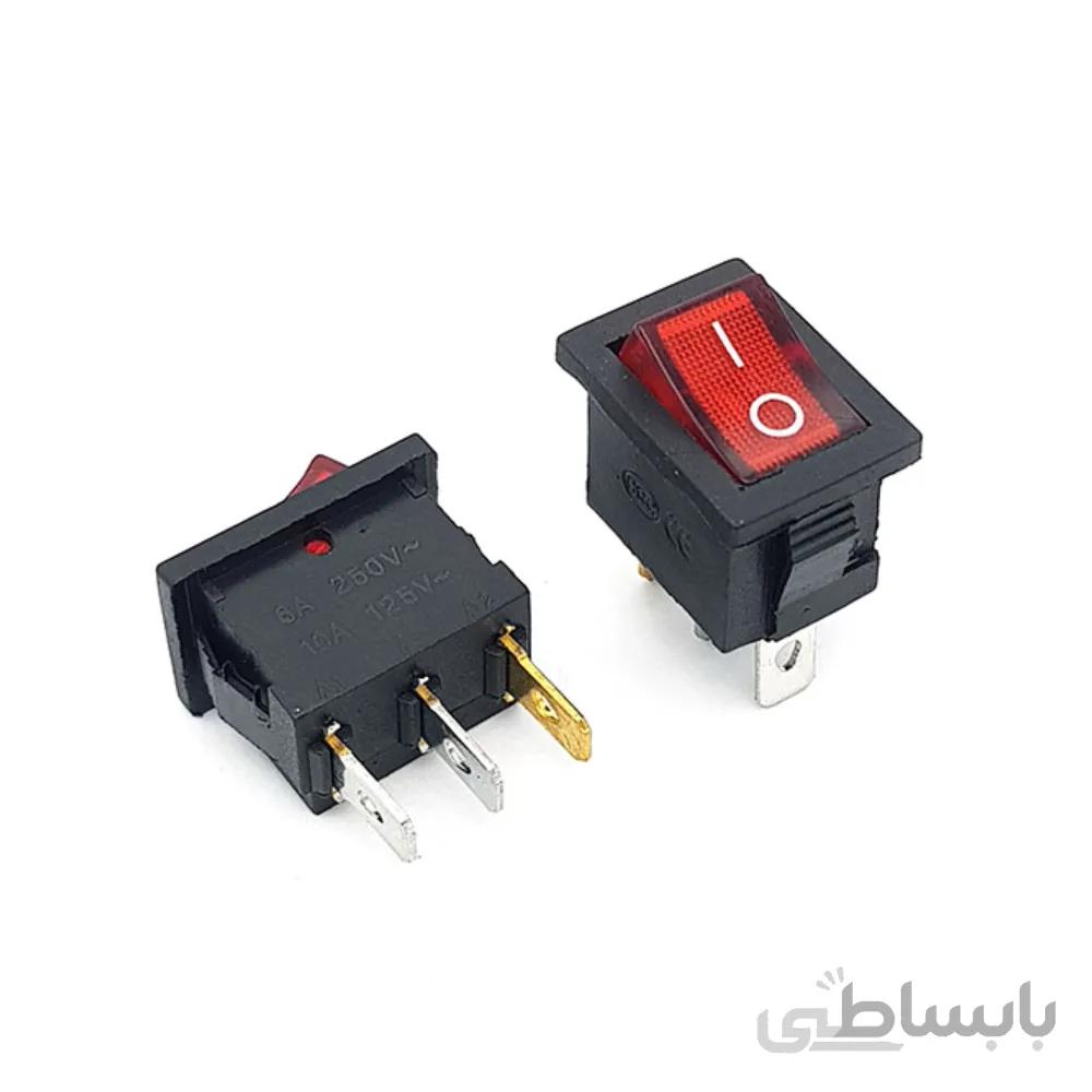 کلید راکر چراغدار KCD1-101N 3PIN