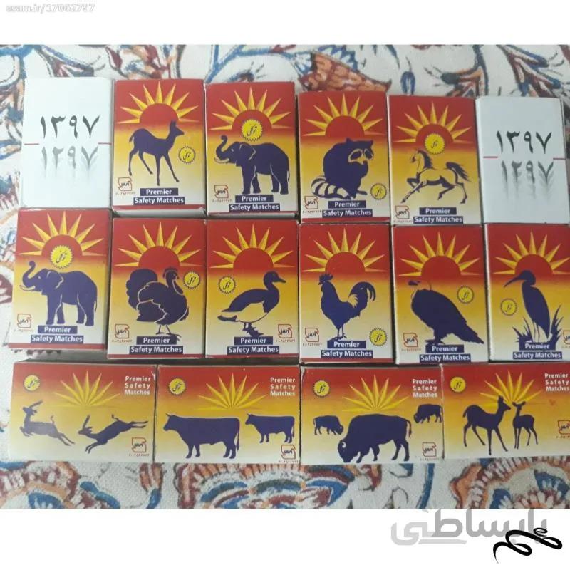 کبریت طرح سایه حیوانات