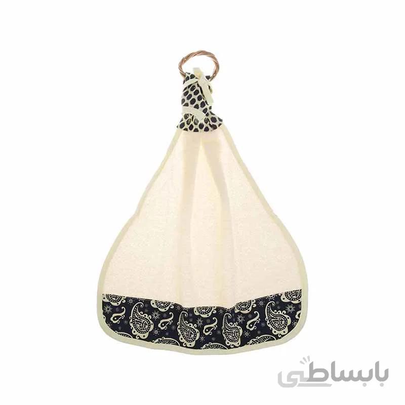 حوله آشپزخانه کتان رزين تاژ طرح ترمه