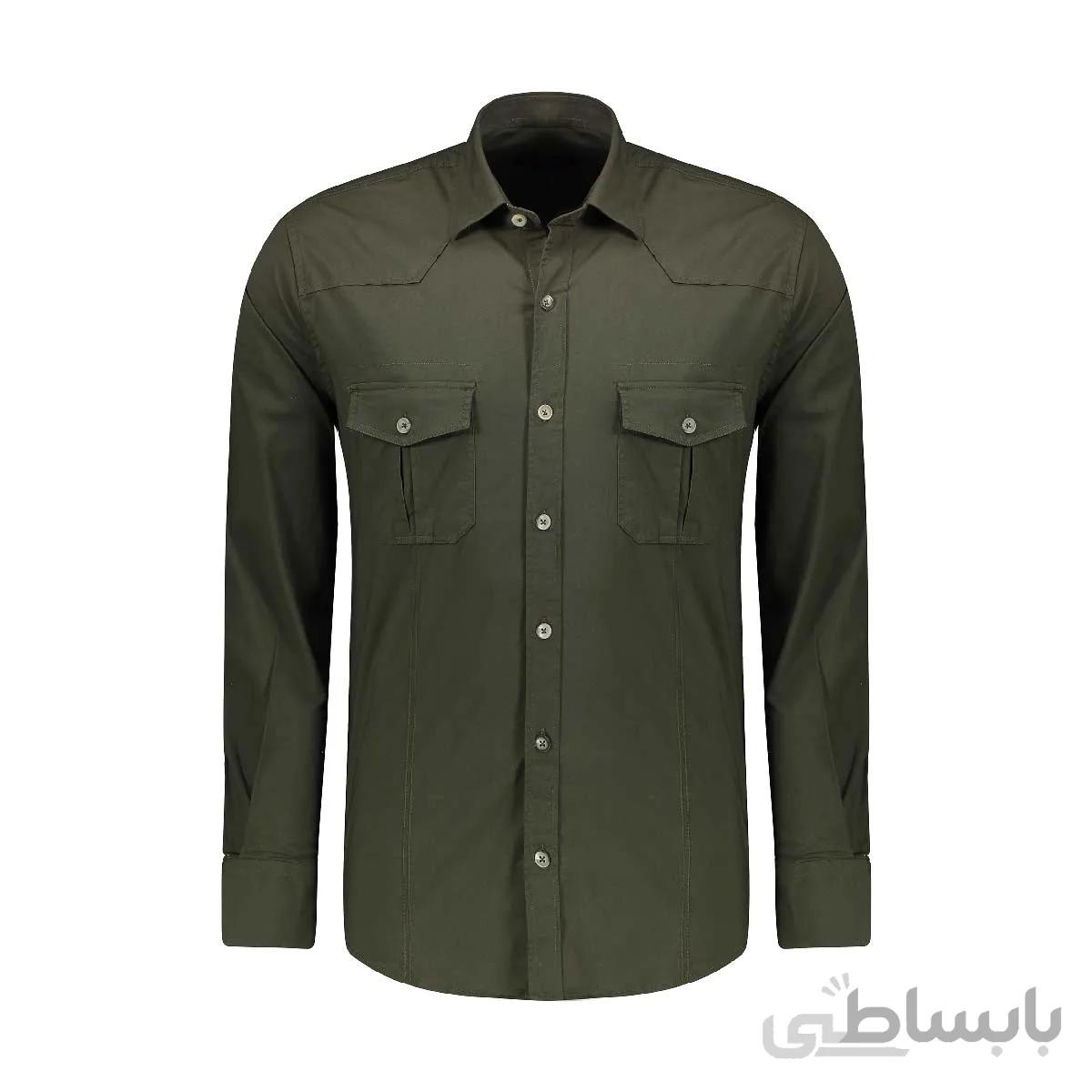 پیراهن دوجیب دردار مردانه