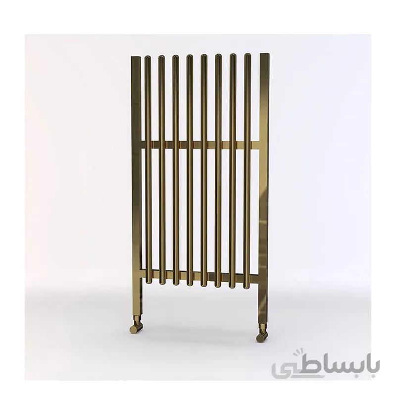 حوله خشک کن آلومینیوم طلایی لاکچری طرح1