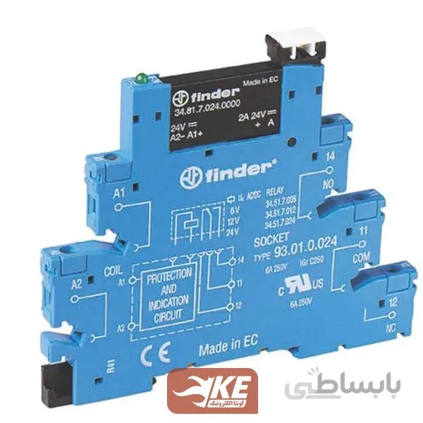 ماژول رله SSR باریک 24VDC به 24VDC یک باز 2 آمپر فیندر 388170249024