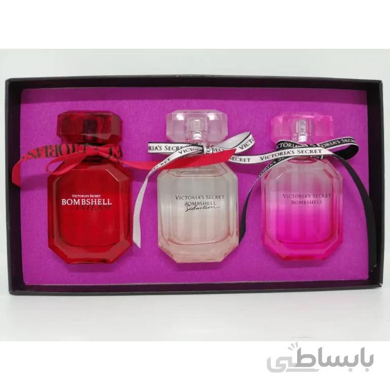 گیفت ست زنانه Victoria secret Bombshell New York Perfume & Body Mist & Lotion 3in1 Gift Set For Woman