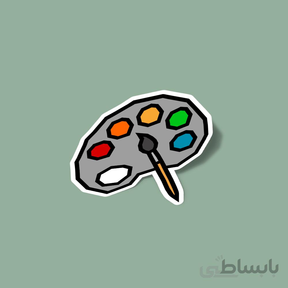 استیکر Paint Palette (minimal)