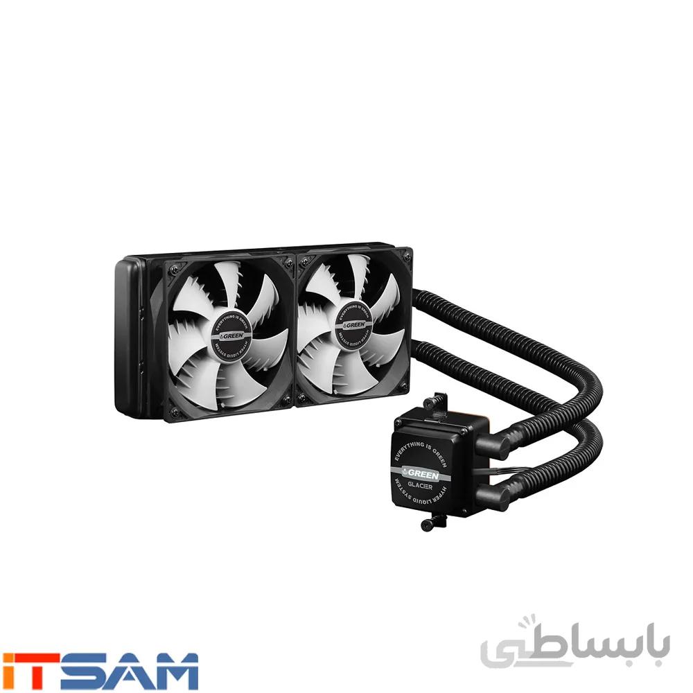 Cooling System Green Glacier GLC 240-A AiO Liquid ا سیستم خنک کننده پردازنده گرین Glacier GLC 240-A AiO Liquid