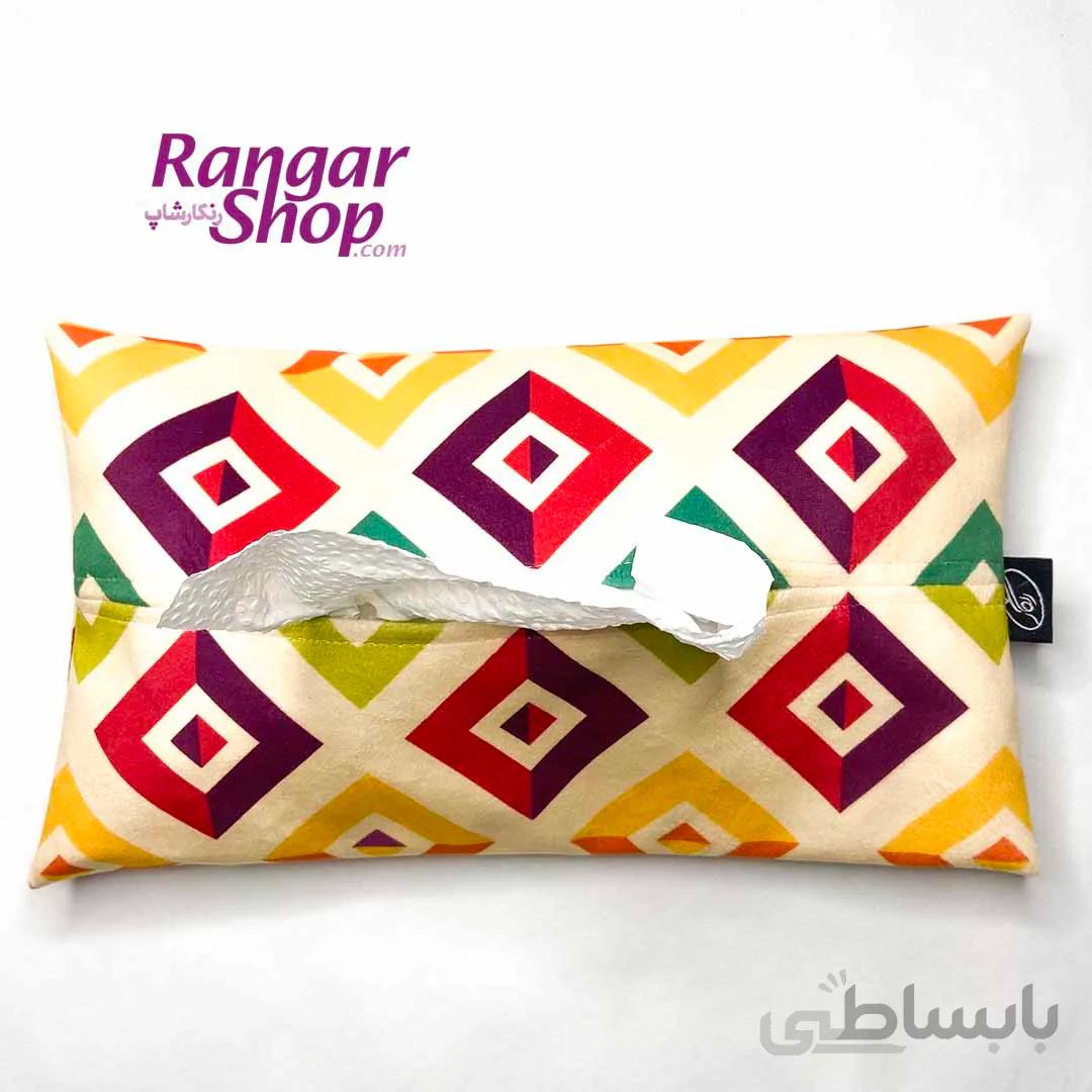 جادستمال کاغذی طرح هندسی
