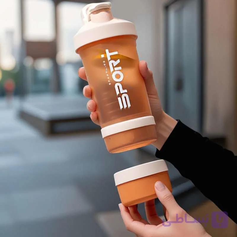 شیکر ورزشی مدل سه تکه کد 3007 گنجایش 0.5 لیتر — تصویر 1