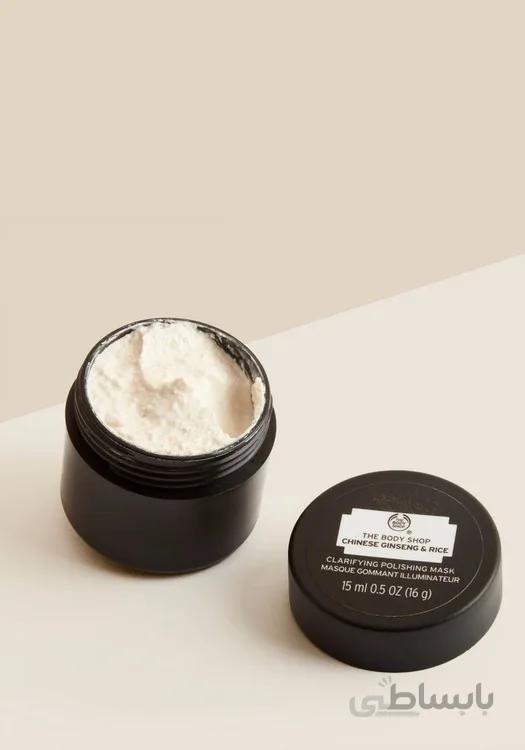 ماسک جنسینگ و برنج ژاپنی بادی شاپ ا The Body Shop chinese ginseng & rice clarifying polishing mask