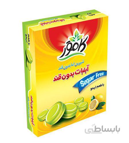 آبنبات کامور لیمو بدون قند و رژیمی حجم 160 گرم