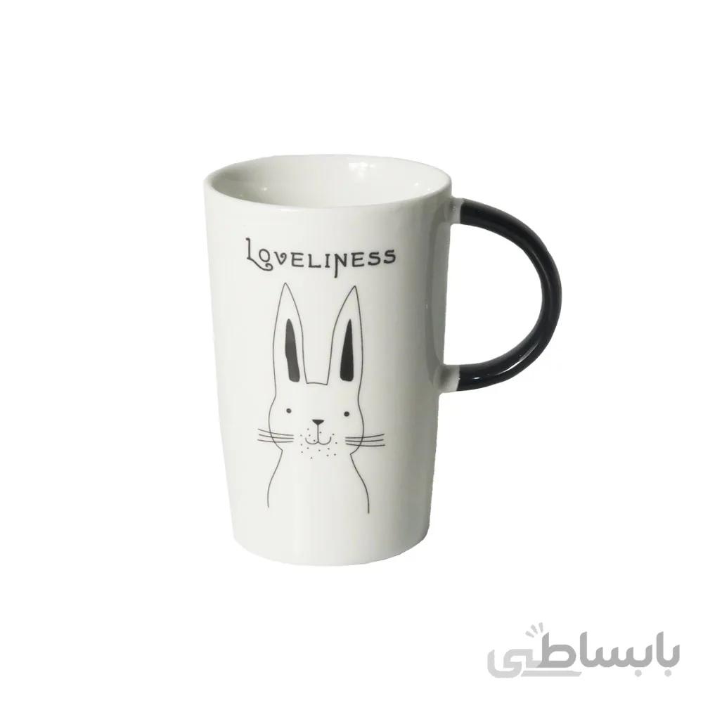 لیوان دسته دار طرح خرگوش