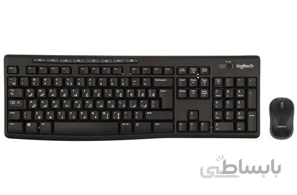 کیبورد و ماوس بی‌سیم لاجیتک مدل MK270 با حروف فارسی ا Logitech MK270 Wireless Keyboard and Mouse With Persian Letters