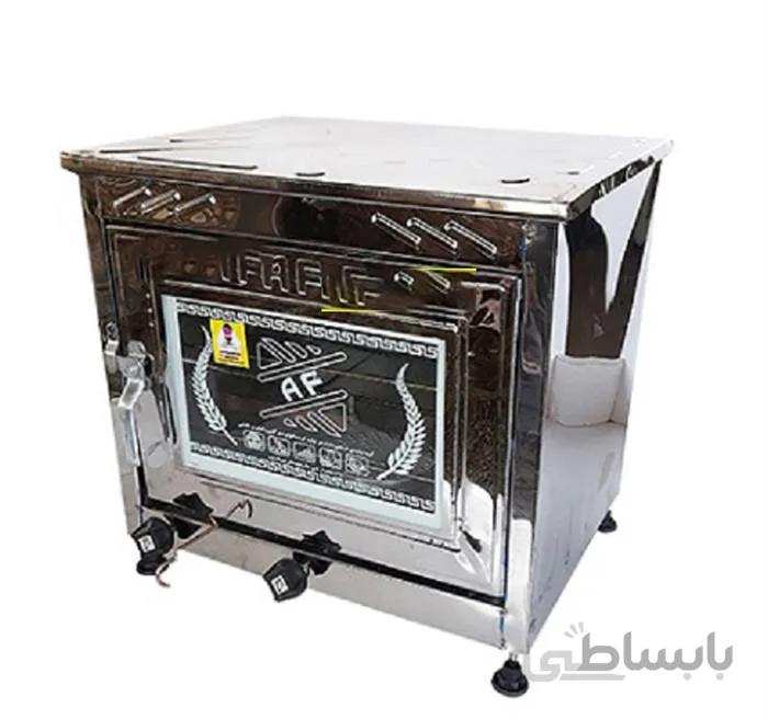 تنور مکعبی دو سینی استیل ا تنورک گازی که برای پخت انواع نان،کلوچه،شیرینی وپیتزا و..استفاده می شود
