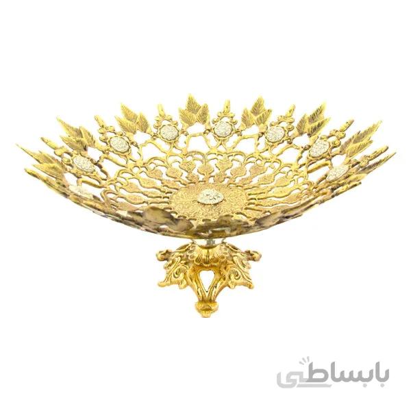 میوه خوری برنزی طرح نیزه ای سایز بزرگ کد ۱۰۵۱