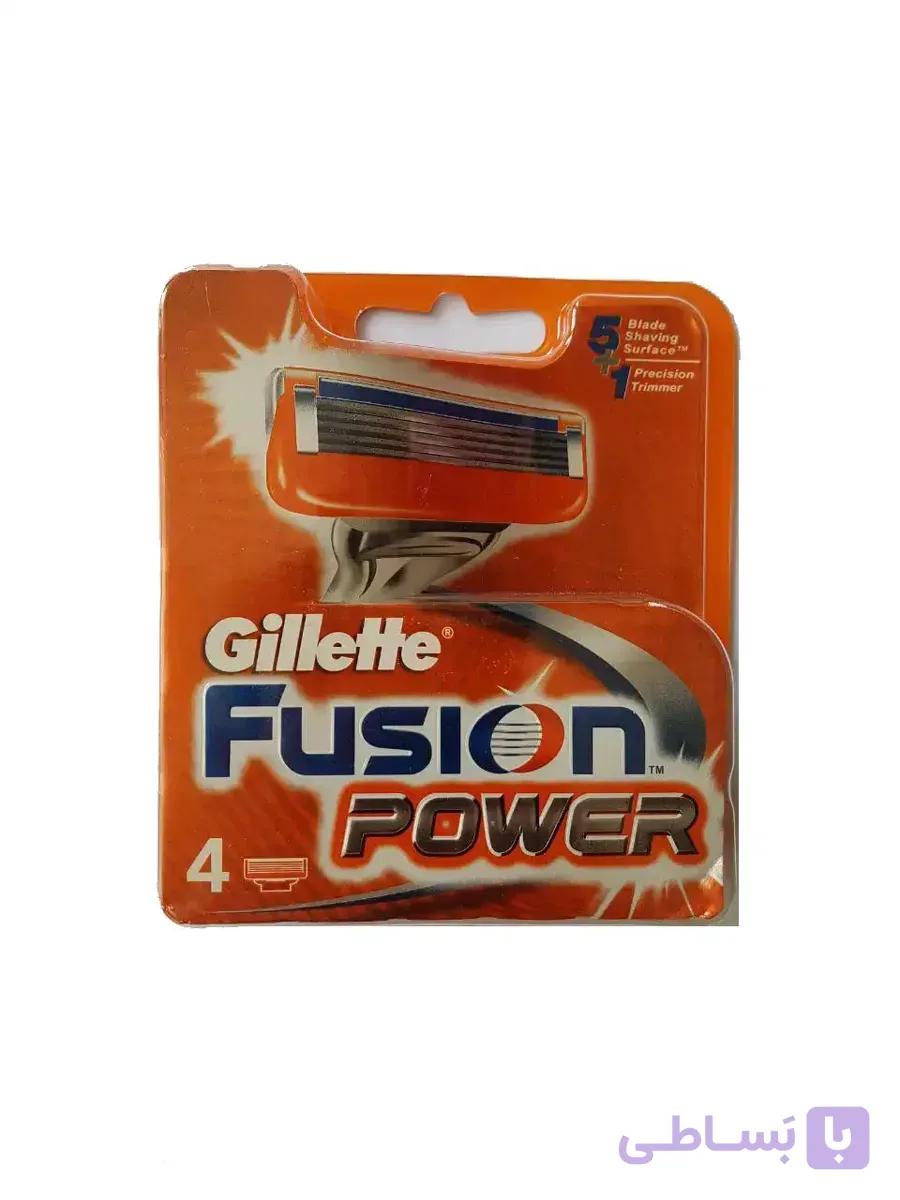 تیغ یدک 4 عددی ژیلت مدل Fusion Power (ارسال رایگان