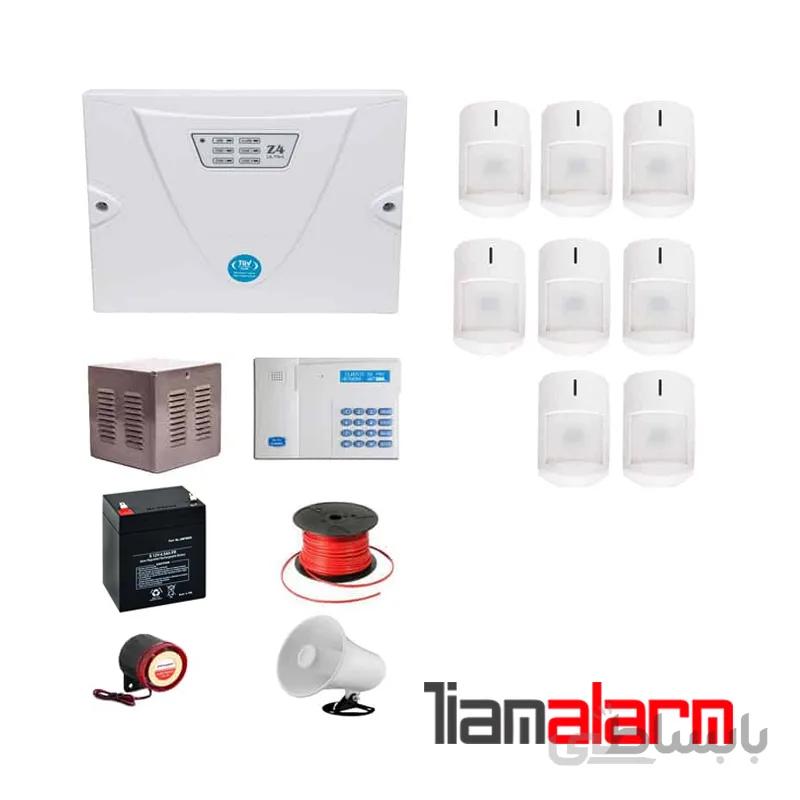 پکیج دزدگیر اماکن باسیم مدل کلاسیک سیم کارتی و تلفنیCGA8
