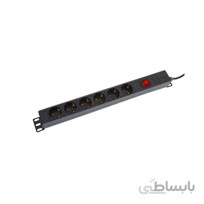 6 راهی رک مونت چراغ دار پارت الکتریک بدون محافظ ا Part Electric Power protection Rackmount