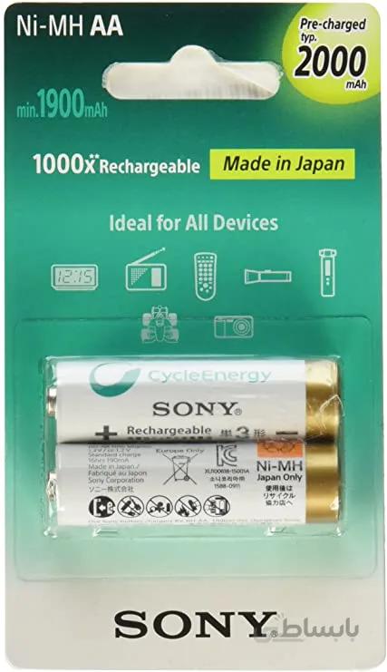 باتری قلمی شارژی سونی Sony AA 2000mah Battery
