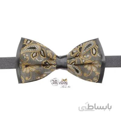 پاپیون سری مندو - مردانه (طرح ترمه خاکستری)
