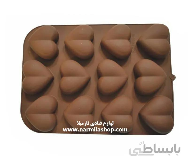 قالب کیک و دسر قلب تپل عددی ۱۲