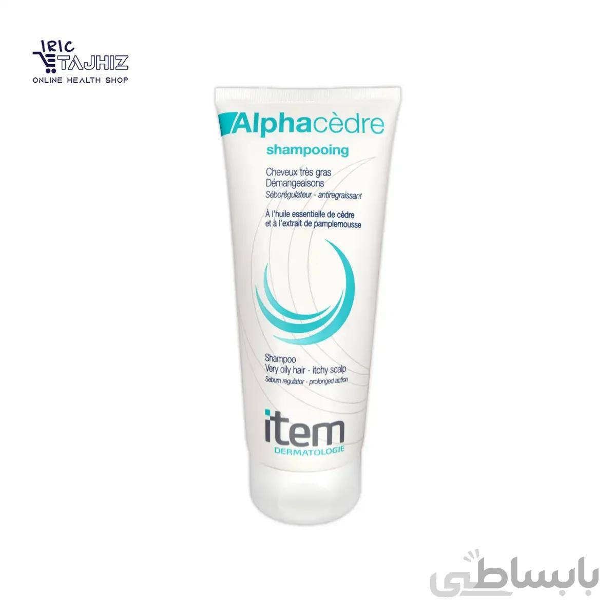 شامپو موهای چرب آلفا سدر آیتم Item حجم 200 میلی لیتر
