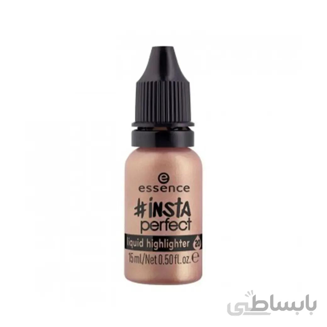 هايلايتر مايع اسنس مدل اينستا پرفکت شماره 20 rose fever ا Essence Highlighter Liquid Insta Perfect No20 rose fever