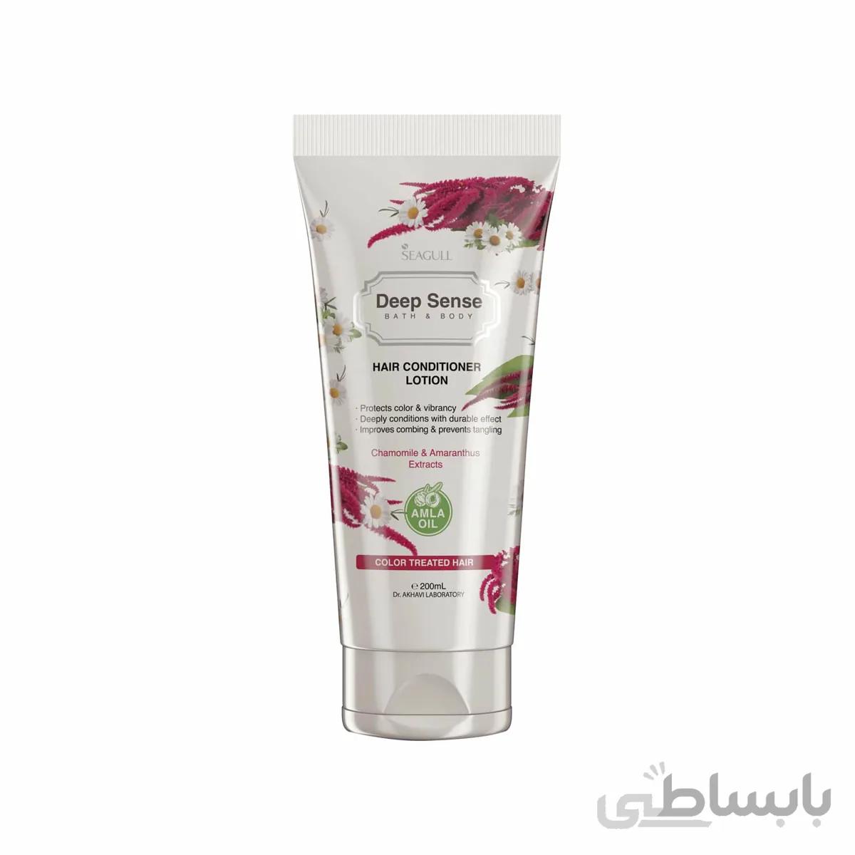 لوسیون نرم کننده مو دیپ سنس مناسب موهای خشک حجم 200 میل ا Deep Sense Conditioner Lotion For Dry And Damaged Hair 200 ml