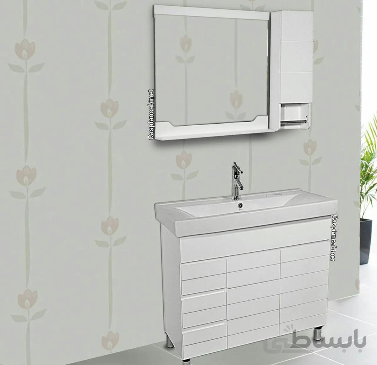 روشویی کابینت دار آنتیک زمینی100 سانت ا روشویی کابینت دار آنتیک زمینی100 سانت