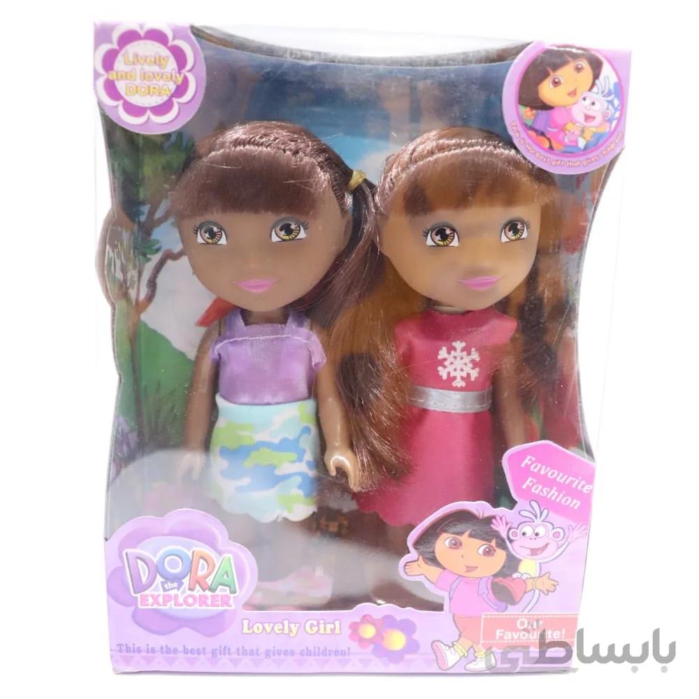 عروسک دخترانه دورا مجموعه دو عددی Dora doll