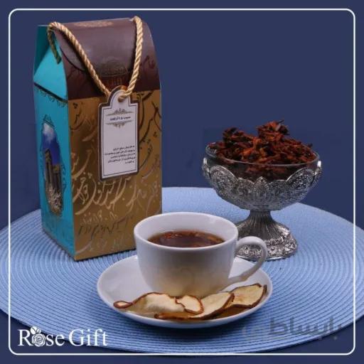 گیفت دمنوش تکی سیب و دارچین برند رز گیفت