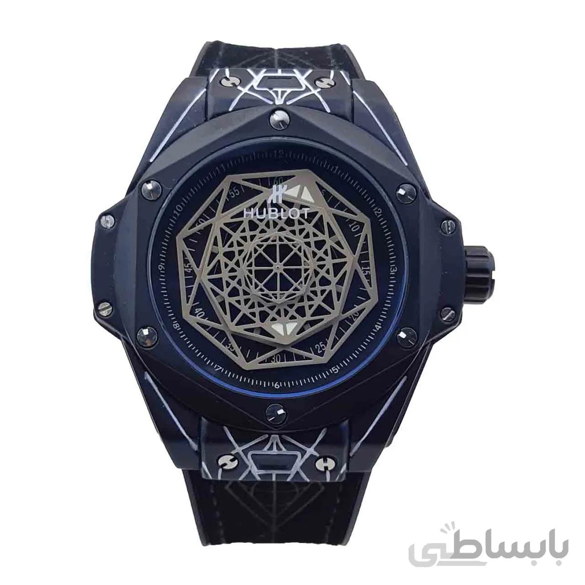 ساعت مچی مردانه هابلوت عنکبوبی مدل Hublot BigBnag Sang 2526B