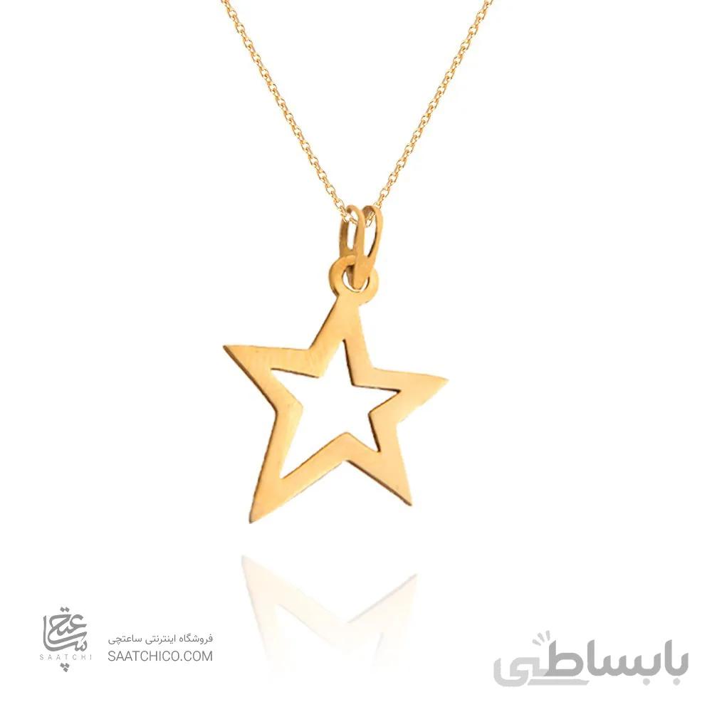 آویز طلا زنانه طرح ستاره کد LP603