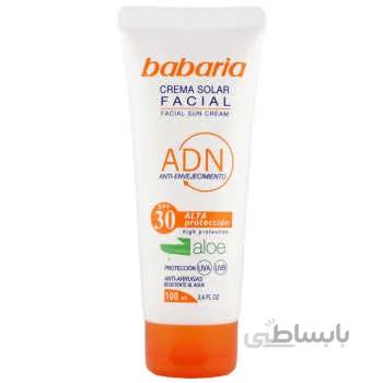 کرم ضد افتاب باباریا مدل عصاره الویه ورا Spf30 حجم 100 میلی لیتر