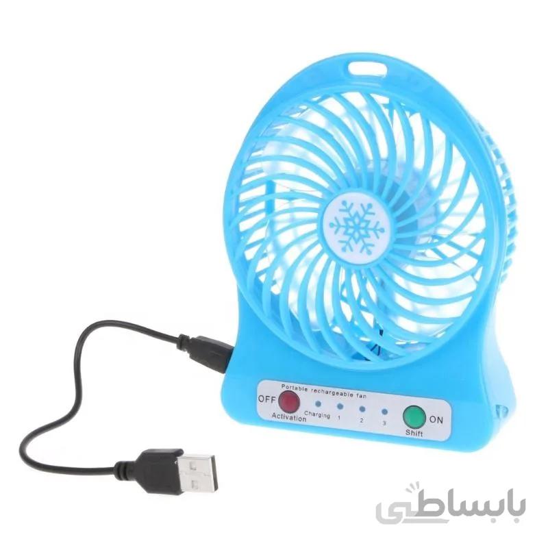 پنکه همراه شارژی کد 18650