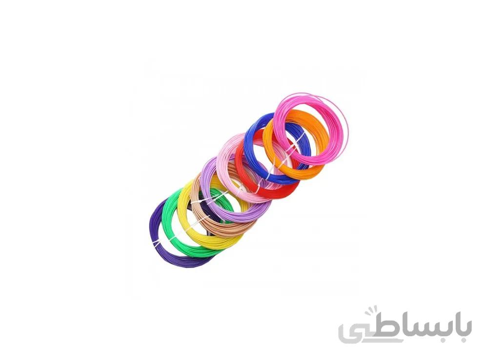 فیلامنت 5متری پرینتر 3 بعدی PLA ابی قطر 1.75mm