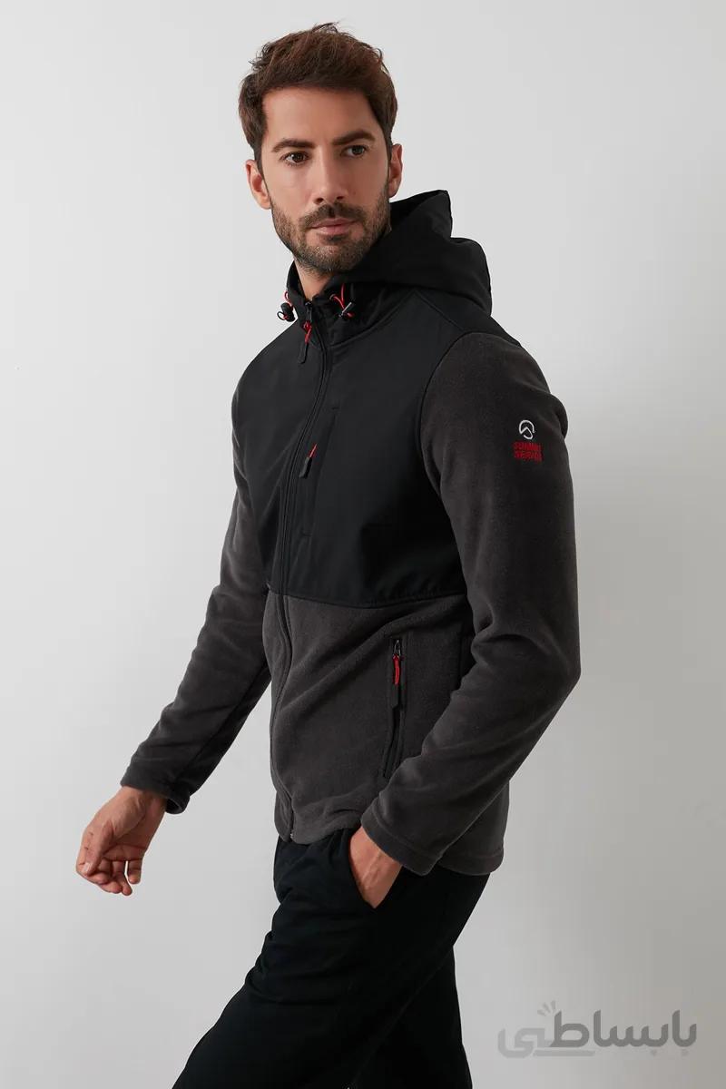 Buratti Kapüşonlu Dik Yaka Şardonlu Slim Fit Sweat Erkek SWEAT 5655268
