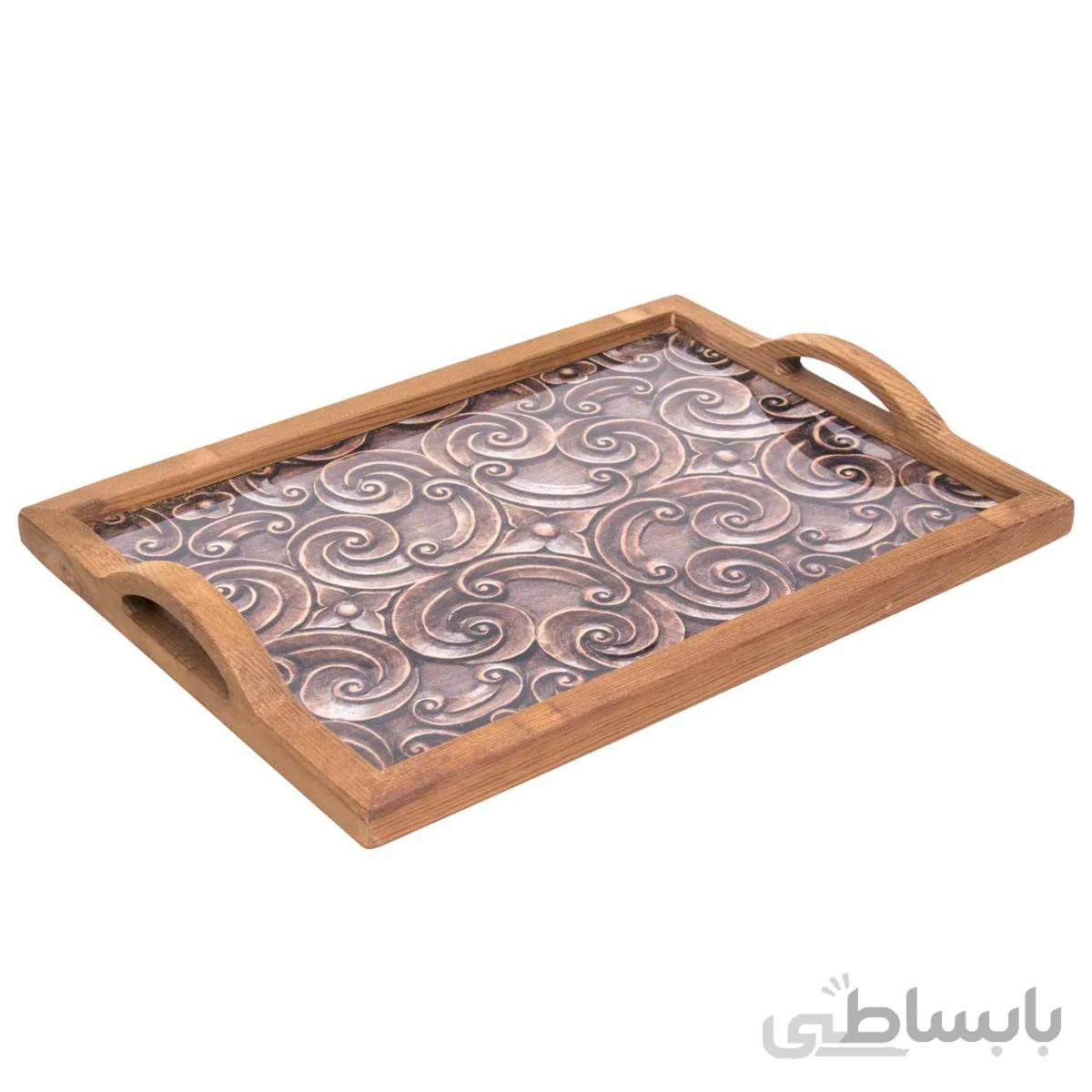 سینی چوبی طرحدار کد 70014