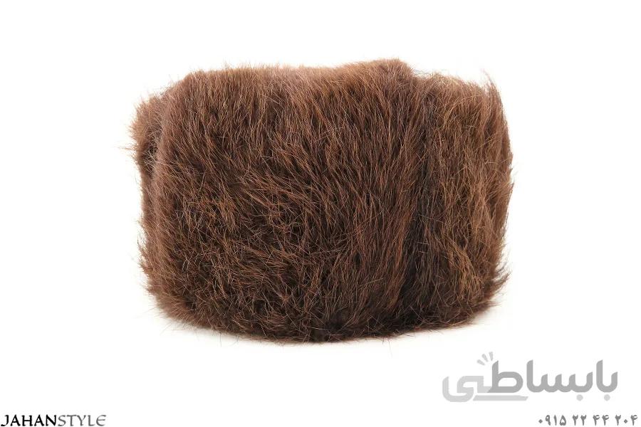 کلاه روسی خزدار قهوه ای پوست طبیعی سمور
