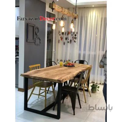 میز غذا خوری فریازان دکور مدل روستیک
