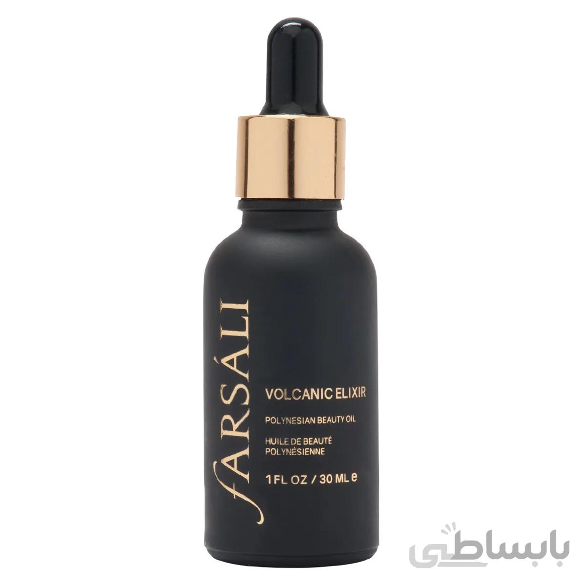 پرایمر و سرم صورت فارسالی مشکی:مدل مدل Volcanic Elixir حجم 30ml ا FARSALI VOLCANIC ELIXIR