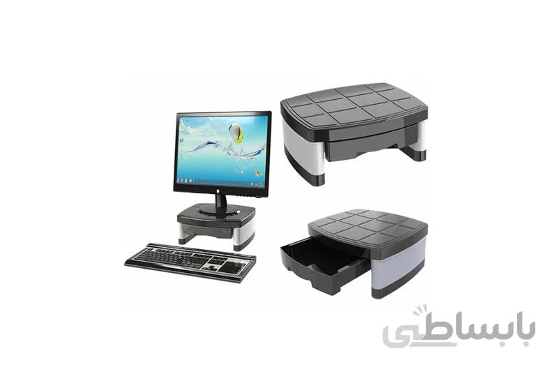 میز مانیتور کوتاه کشودار سنا پلاستیک مدل 801